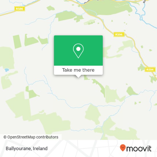 Ballyourane map