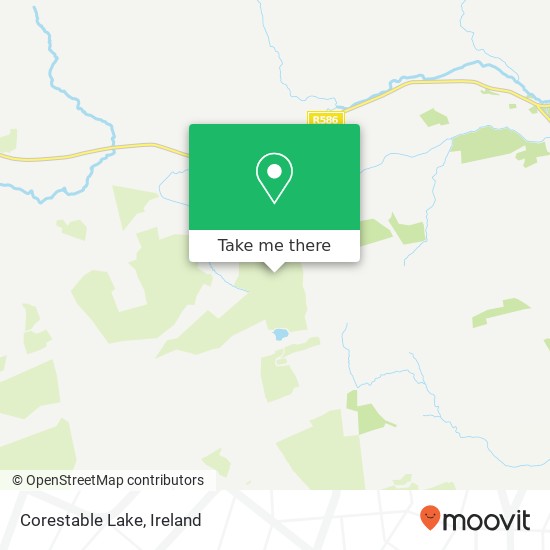 Corestable Lake map