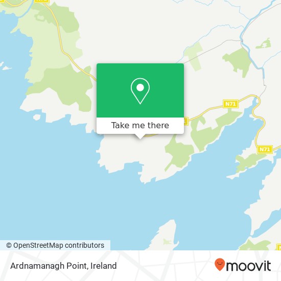 Ardnamanagh Point map
