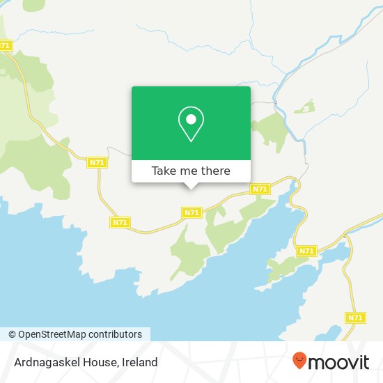 Ardnagaskel House map