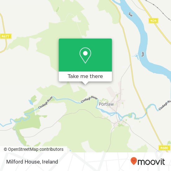 Milford House map