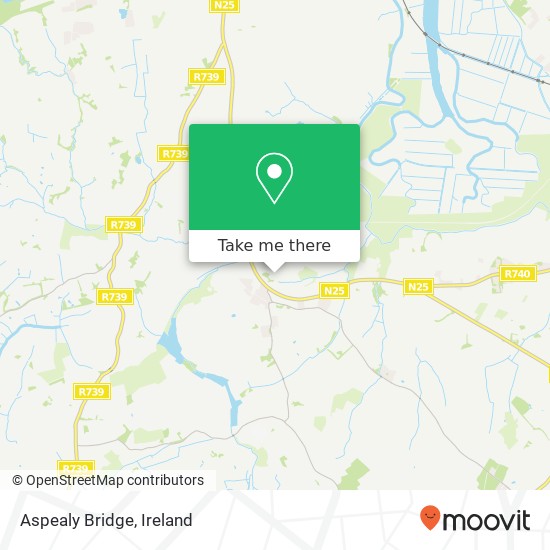 Aspealy Bridge map