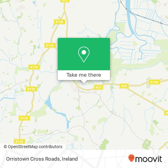 Orristown Cross Roads map