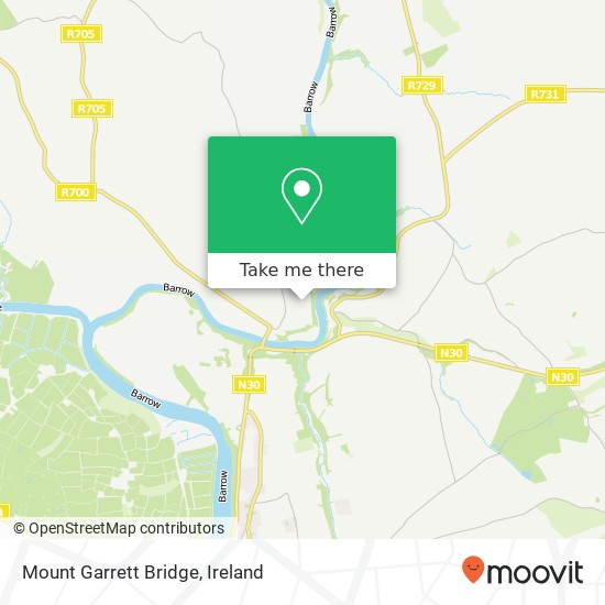 Mount Garrett Bridge map