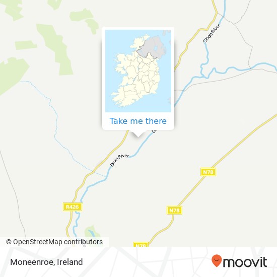 Moneenroe map