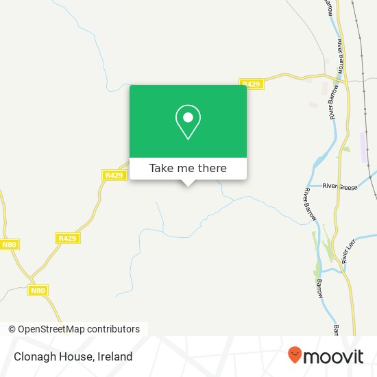 Clonagh House map