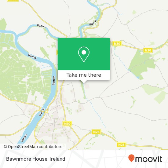 Bawnmore House map