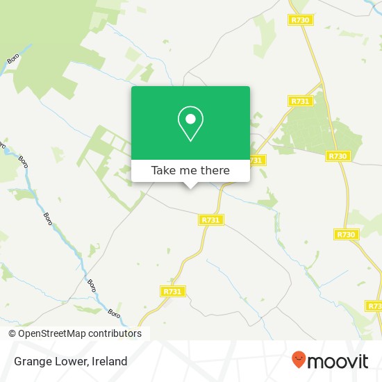 Grange Lower map