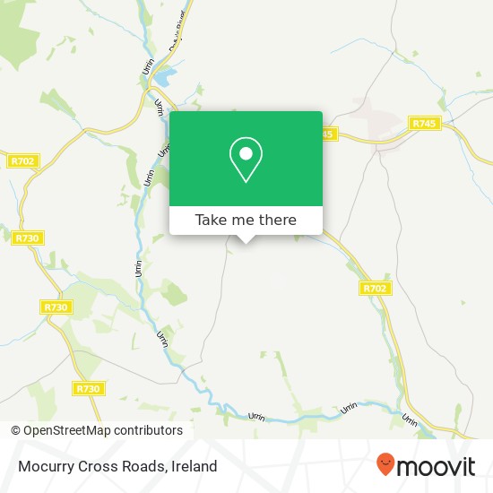 Mocurry Cross Roads map