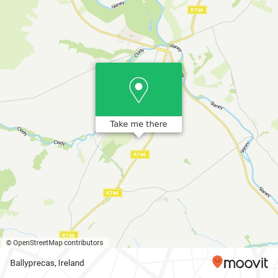 Ballyprecas map