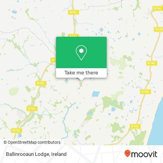 Ballinrooaun Lodge map