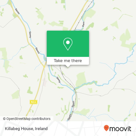 Killabeg House map