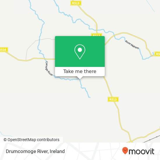 Drumcomoge River map