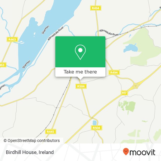 Birdhill House map