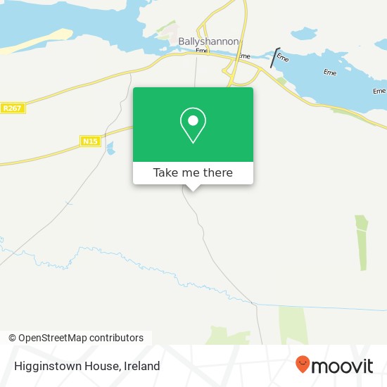 Higginstown House map