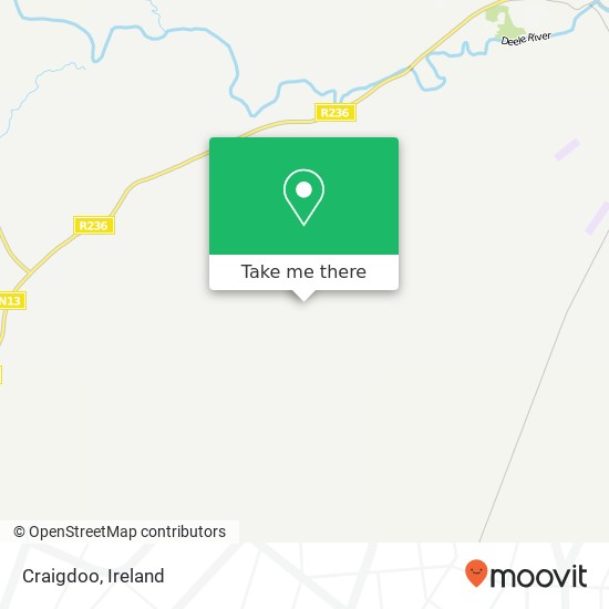 Craigdoo map