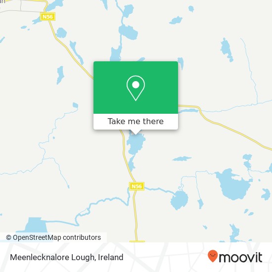 Meenlecknalore Lough map