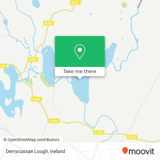 Derrycassan Lough map