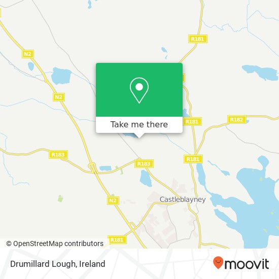 Drumillard Lough map