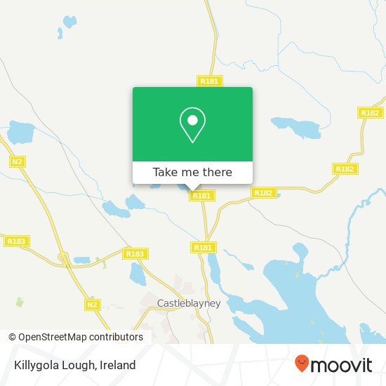 Killygola Lough map
