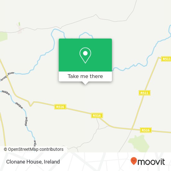 Clonane House map