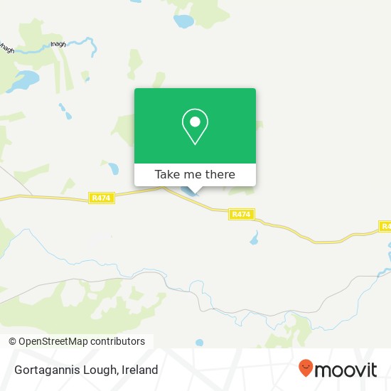 Gortagannis Lough map