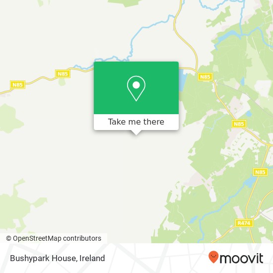 Bushypark House map