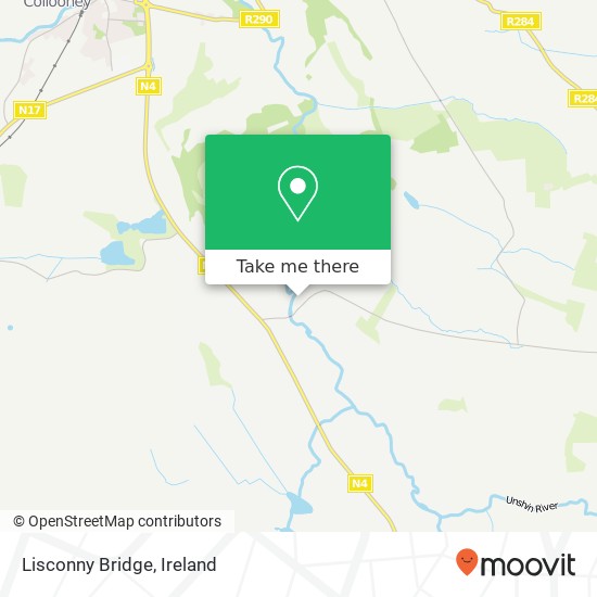 Lisconny Bridge map