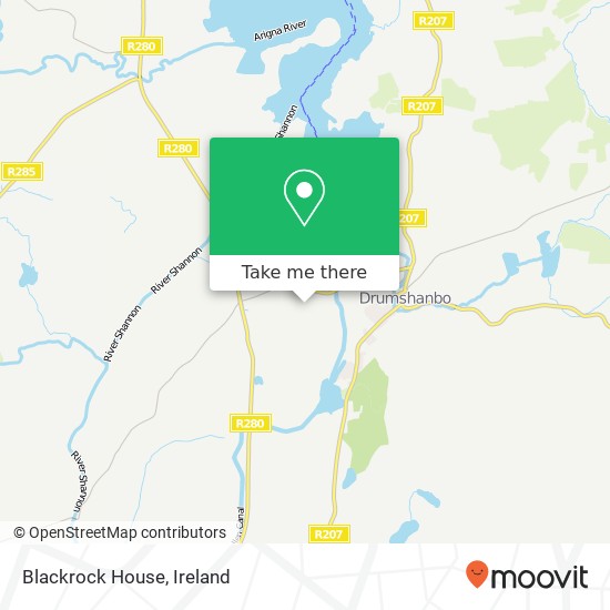 Blackrock House map