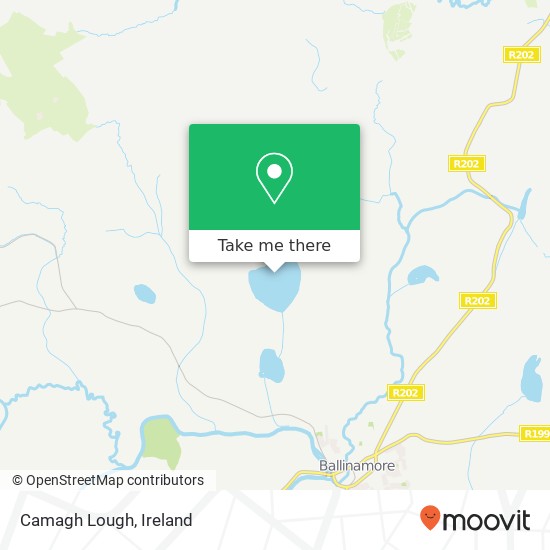 Camagh Lough map