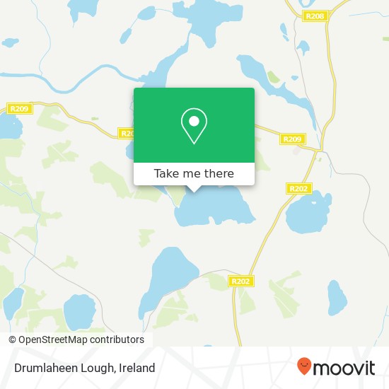 Drumlaheen Lough map