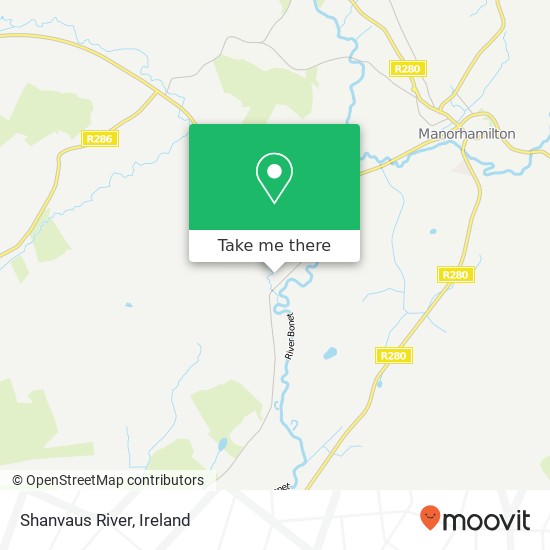 Shanvaus River map