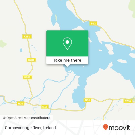 Cornavannoge River map
