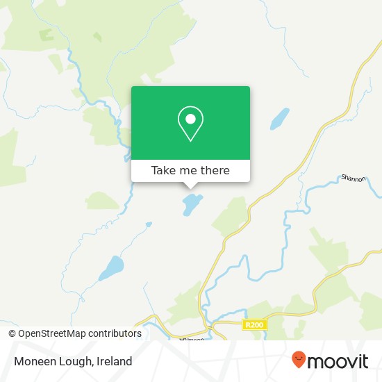 Moneen Lough map