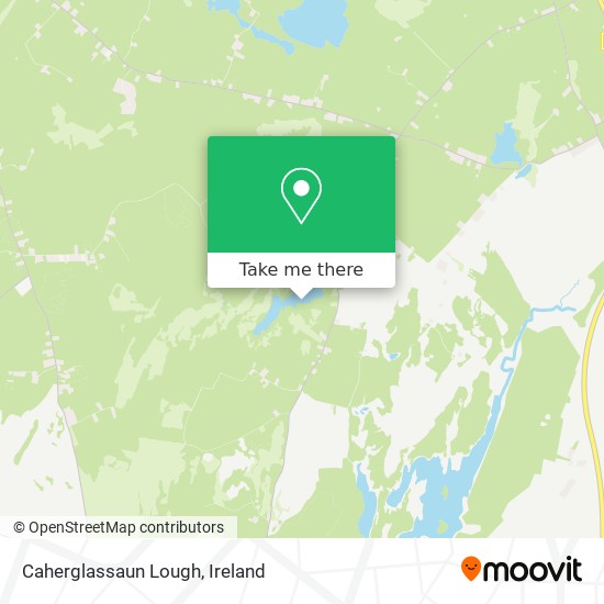 Caherglassaun Lough map