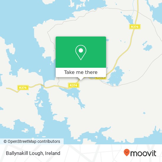 Ballynakill Lough map