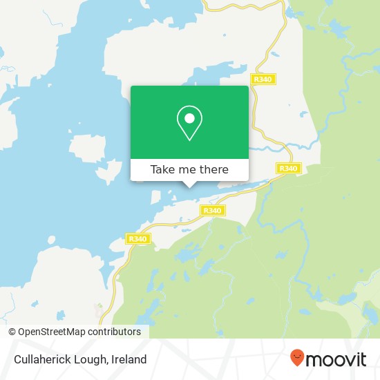 Cullaherick Lough map