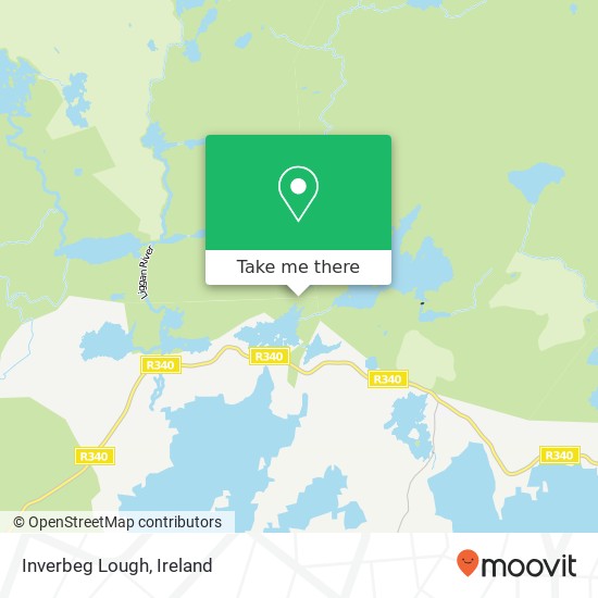 Inverbeg Lough map