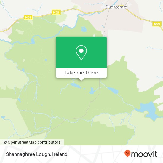 Shannaghree Lough map