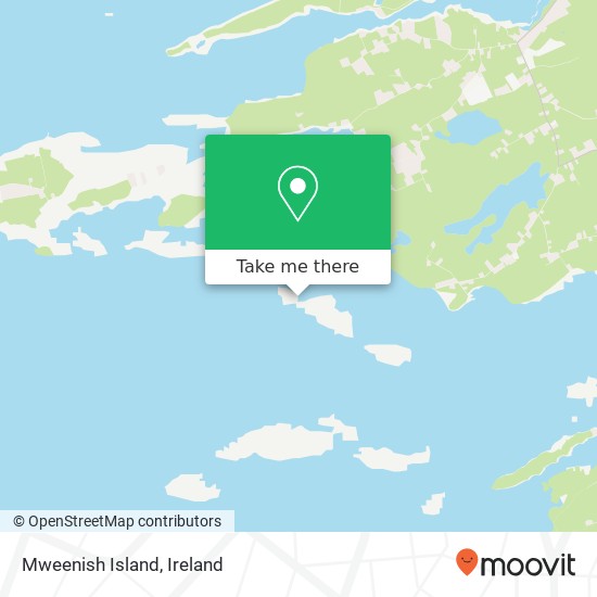 Mweenish Island map