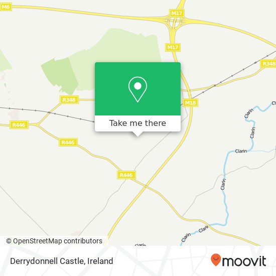 Derrydonnell Castle map