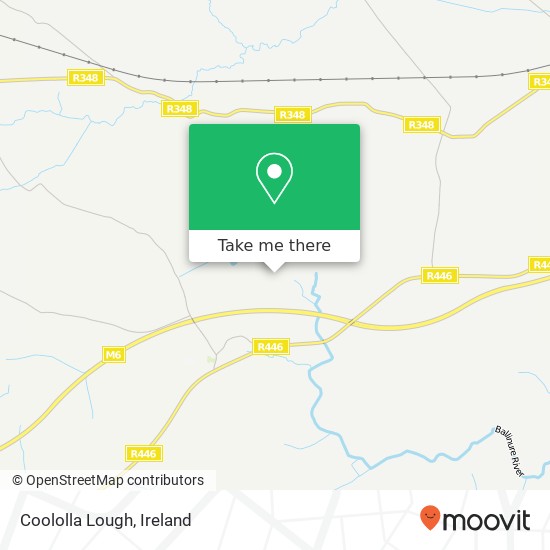 Coololla Lough map