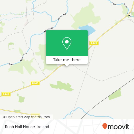 Rush Hall House map