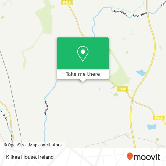Kilkea House map