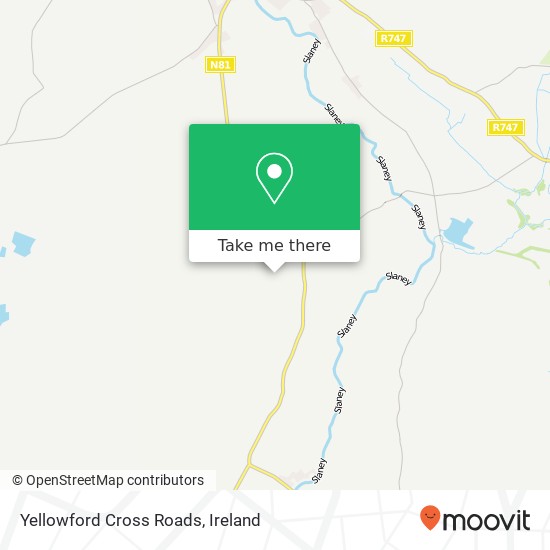 Yellowford Cross Roads map
