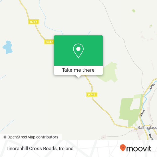 Tinoranhill Cross Roads map