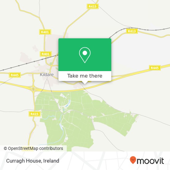 Curragh House map