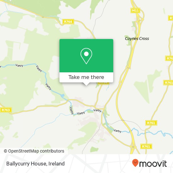 Ballycurry House map