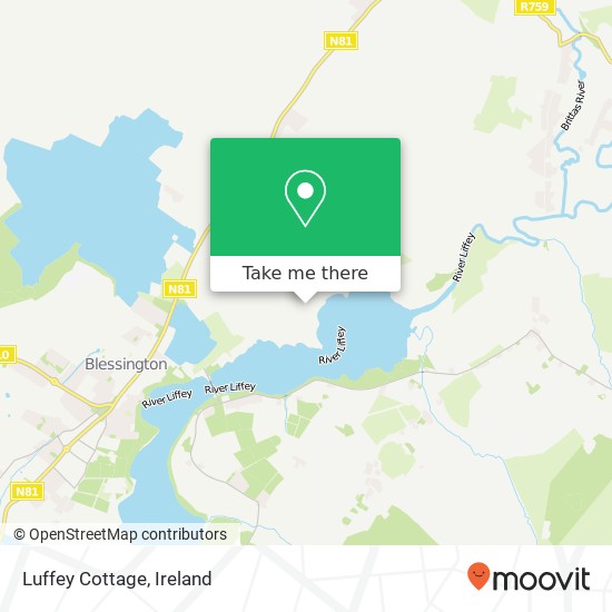 Luffey Cottage map