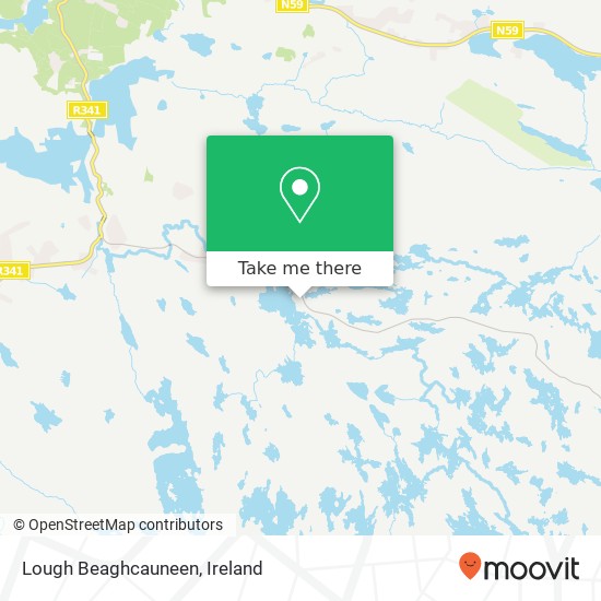 Lough Beaghcauneen map